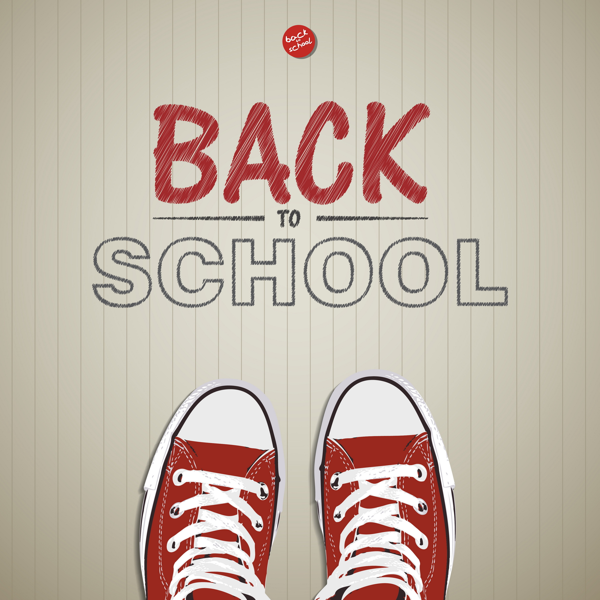 Creative concept with Back to school theme – vector illustration