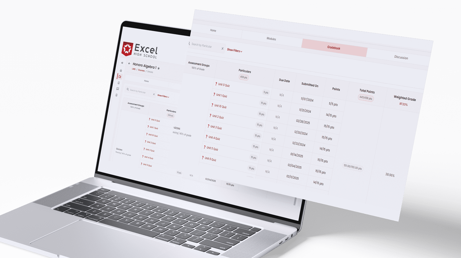 LS-Gradebook Web developer at desk